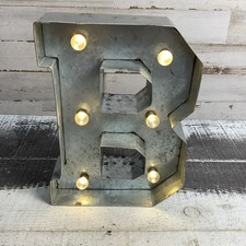 Marquee Metal Letter "B" Sign 9" Tall