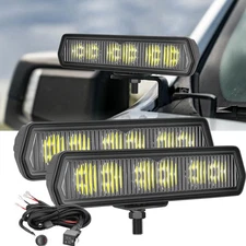 2x6inch LED Work Light Bar Driving Flood Pods Fog Lamp Offroad Truck 4WD SUV ATV