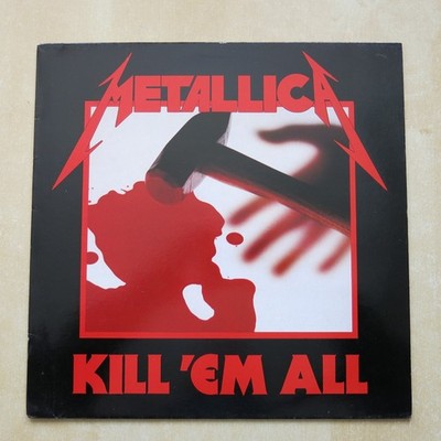 METALLICA Kill 'Em All 1989 UK / EU pressing vinyl LP with inner Vertigo Records
