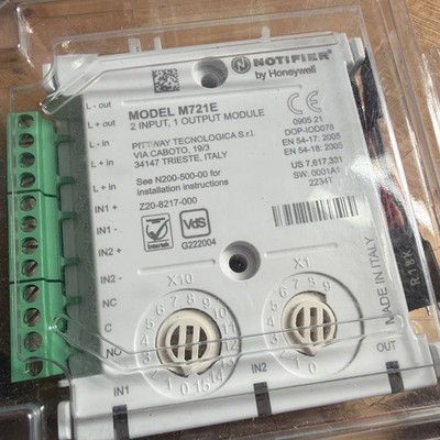 Honeywell Notifier M721E 2 Input, 1 Output Module Neu