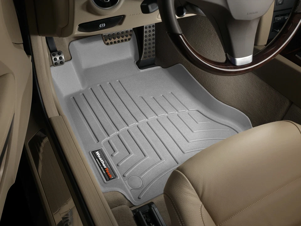 WeatherTech FloorLiner for 2012-2014 Mercedes C 63 AMG - 1st Row, Grey - Image 2 of 4