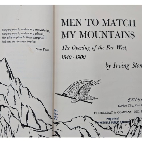 Mainstream Of America Series: Men To Match My Mountains By Irving Stone 1956 - Imagen 3 de 16