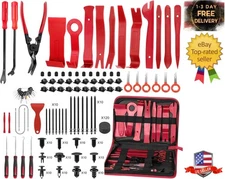 352pcs Trim Removal Tool, Pry Tool, Door Panel Removal Tool Kit, Clip Tool, Red