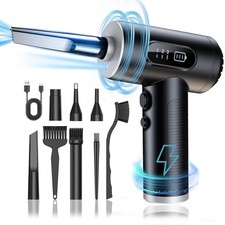 Electric Compressed Air Duster, 3-Gear Dust Blower for Computers Cordless PC Dus