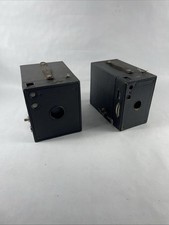 Lot Of 2 Kodak No 3 Brownie Box Camera Model B Kodak No 2A Brownie Camera