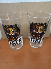 Everards Leicestershire Tiger Bitter Pint Glasses x2 Copper Ale New Design M26