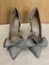 Betsey Johnson Women’s Nobble Pump - Silver - Sz 10 (K17)