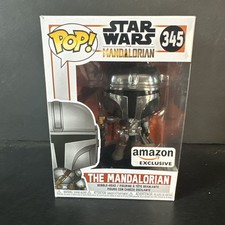 Funko Pop! Figura Vinilo Star Wars 345 The Mandalorian Amazon Exclusiva