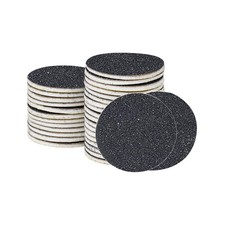 UUYYEO 60 Pcs Foot File Sandpaper Discs Electric Callus 80 Grid, Black