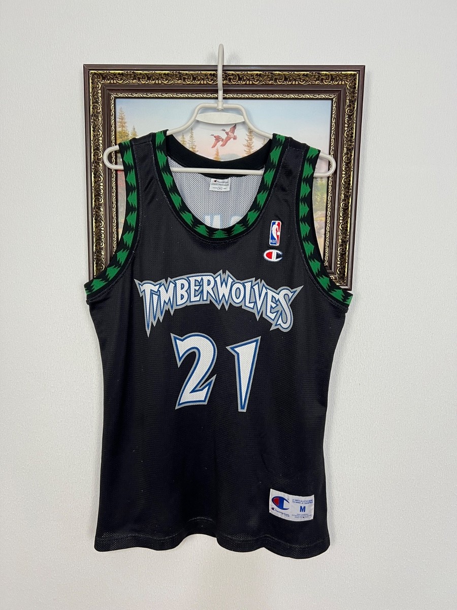 Vintage 90's Champion Minnesota Timberwolves NBA Garnett Jersey