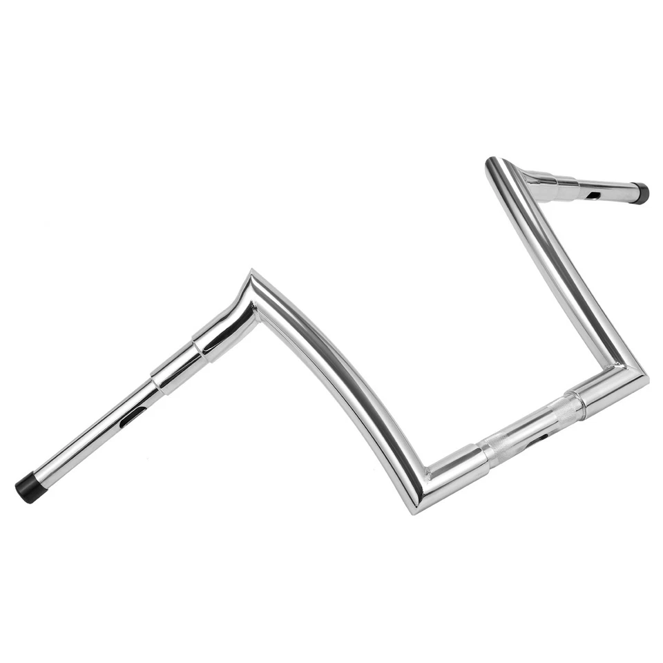 Chrome 10" Rise Meat Hook Ape Hanger Bar Handlebar For 2015-23 Harley Road Glide - Image 3 of 4