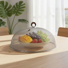 Stainless Steel Food Cover Round Dome Mesh Food Cover Reusable Food Protector