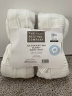 The Nesting Company Queen Size Julissa Knit Box Polyester Blanket 86”x 86” New