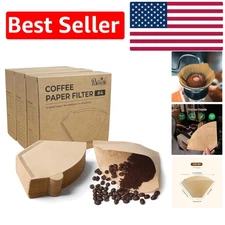300 Count Smooth Brew Cone Coffee Filters - Perfect for Drip and Pour Over