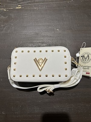 NWT Valentino Orlandi White Crossbody Shoulder Strap Bag