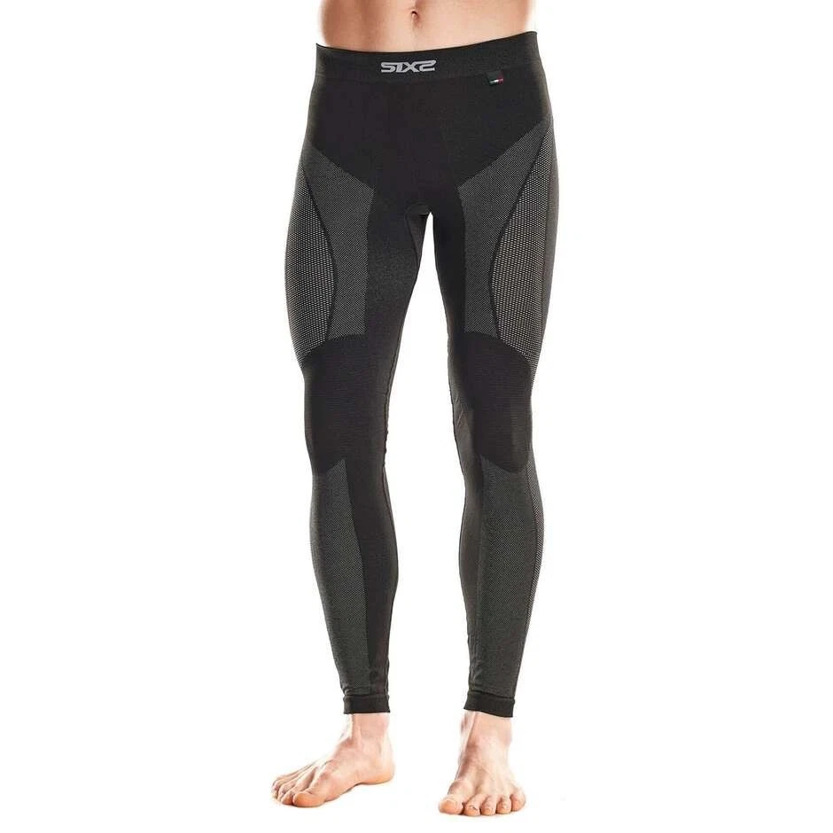 LEGGINS PANTALONI TECNICO TERMICO SOTTO TUTA SIXS SIX2 PNX V2 BLACK CARBON M/L - Immagine 3 di 4
