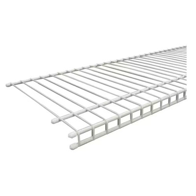 Superslide 48 In. L X 12 In. D White Wire Closet Shelf