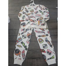 Hot wheels Kids Jogger Sweatshirt Set Ribbed Accents Size 5/6 Soft NWT Boy Girl