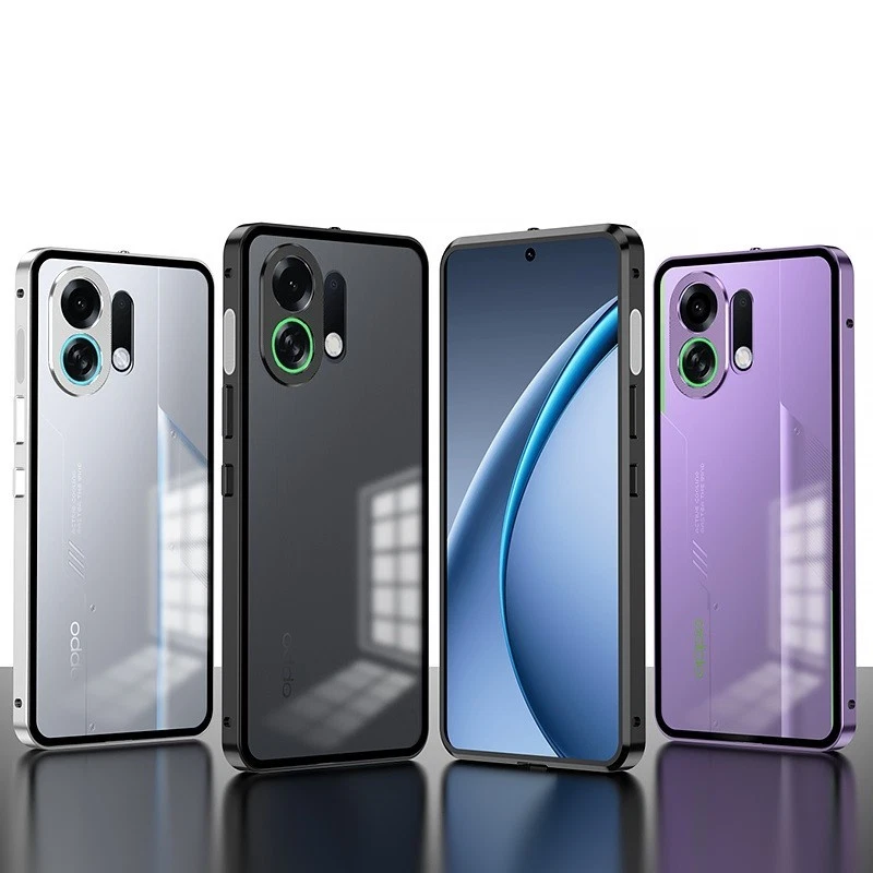 For Oppo K13 Turbo Pro Magnetic Metal Frame Bumper Clear Matte