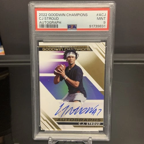2022 Upper Deck Goodwin Champions CJ Stroud RC Auto SP PSA 9