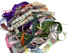 Lot Of Various Lengths Loose Ribbon Remnants For Crafts- Junk Journals- DIY
