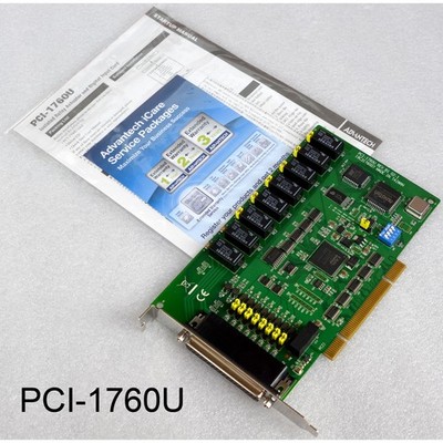 ADVANTECH PCI-1760U REV.B1 ISOLATED RELAY ACTUATOR AND DIGITAL INPUT CARD M1296