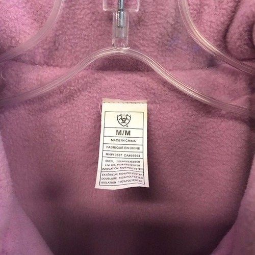Ladies Fleece Lined Gilet Us Medium Ariat Purple Size TOtcwaxq