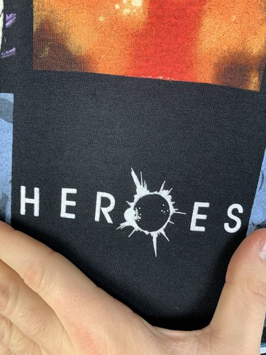Vintage Heroes American Cast TV Show Promo T-shirt Size L - Picture 15 of 22