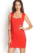 Forever 21 Cutout Matelasse Bodycon Dress Size M - New with Tags
