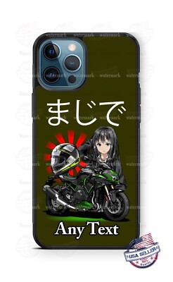 Anime Character Motorcycle Girl Phone Case For iPhone 14 Samsung A52 Google 3XL
