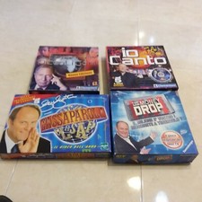 LOTTO DI 4 GIOCHI DA TAVOLO QUIZ TELEVISIVI PER PEZZI DA RICAMBIO  ENTRA E LEGGI