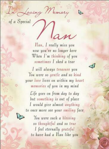 Memorial graveside card Mum Dad Sister remembrance plastic coated waterproof - Picture 29 of 35