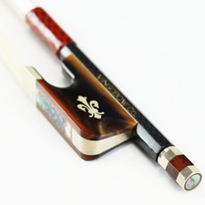 Carbon Fiber Cello Bow Natual Red Ox Horn Frog Well Balanced 118C