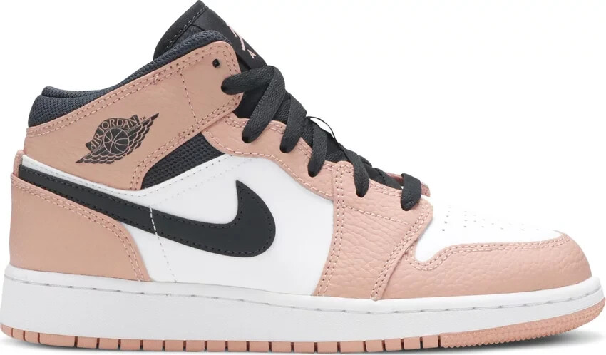 Nike Air Jordan 1 Mid Pink Quartz GS Size 6.5Y/Women 8 Nike Air Jordan 1 Mid Pink Quartz GS Size 6.5Y/Women 8