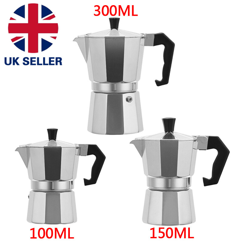 Italian Espresso Maker 3/6 Cup Espresso Coffee Percolator Stove Top