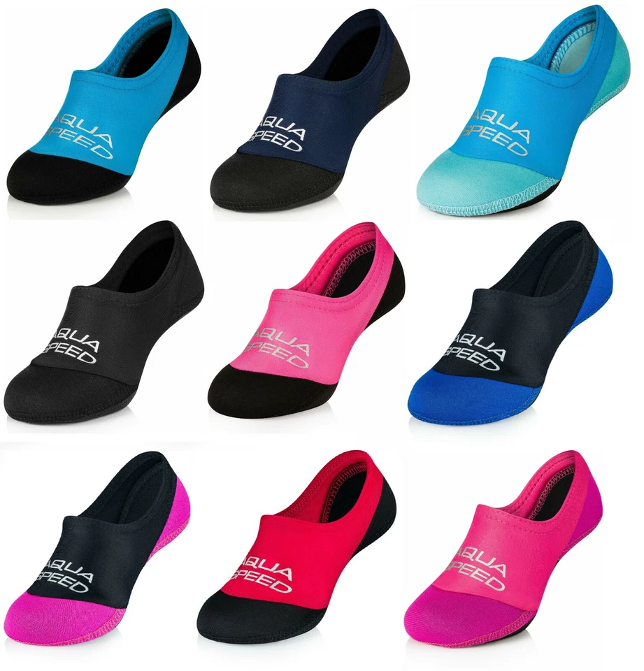 AQUA SPEED Neoprensocken Schwimmsocken Surfschuhe Socken neopren 20/21 - 44/45
