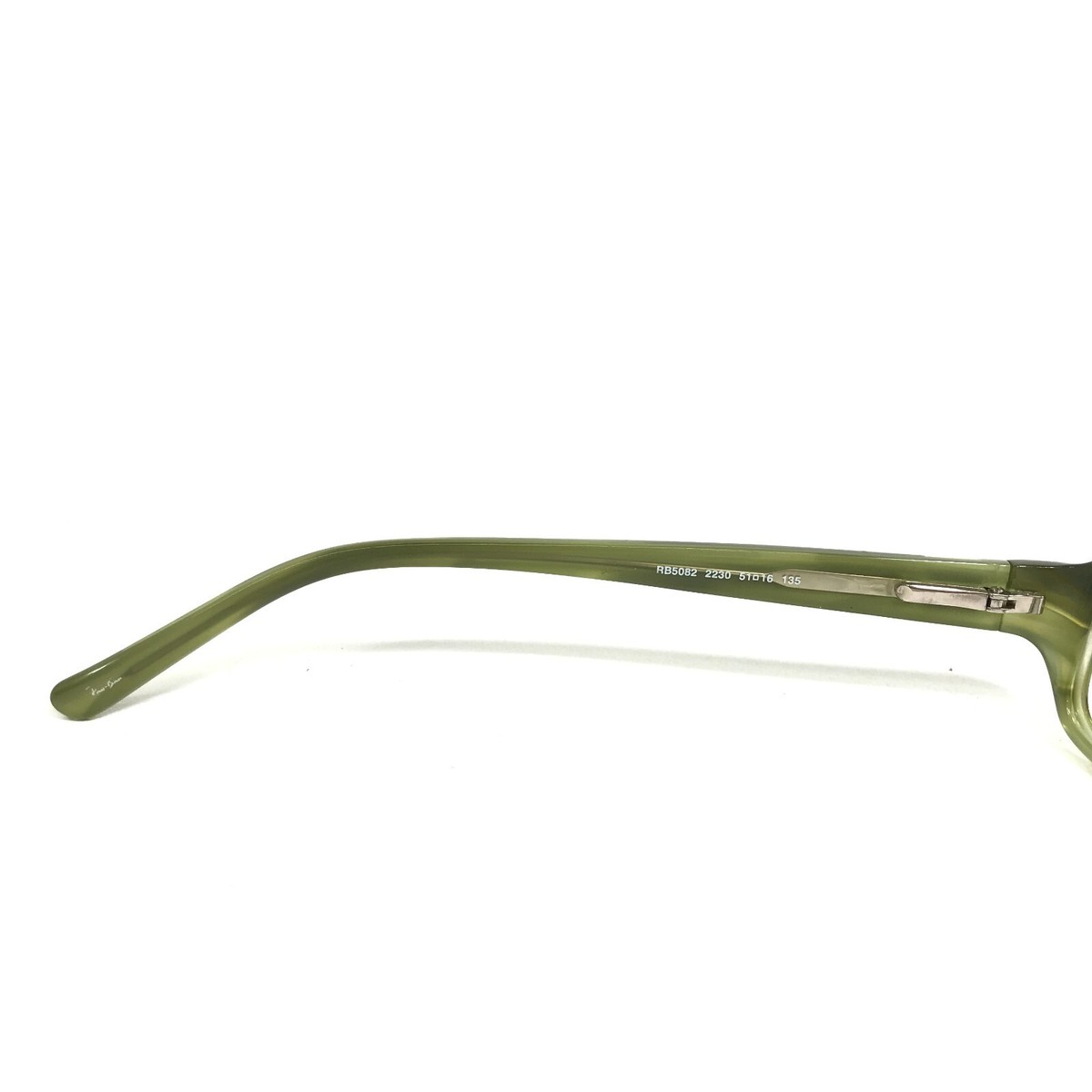 Ray-Ban Eyeglasses Frames RB5082 2230 Green Horn Rectangular  display picture 3