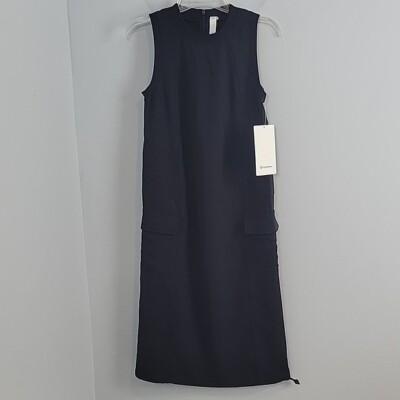 NWT Lululemon Pocketed Drop-Waist Midi Dress - Black women's size 0 new | eBay NWT Lululemon Pocketed Drop-Waist Midi Dress - Black women's size 0 new | eBay