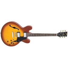 Vintage Vsa500hb Semi-hollow Electric Guitar, Honeyburst