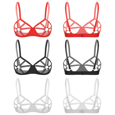 Womens Bras Sexy Bra Comfortable Top Breathable Tops Adjustable Straps O-ring