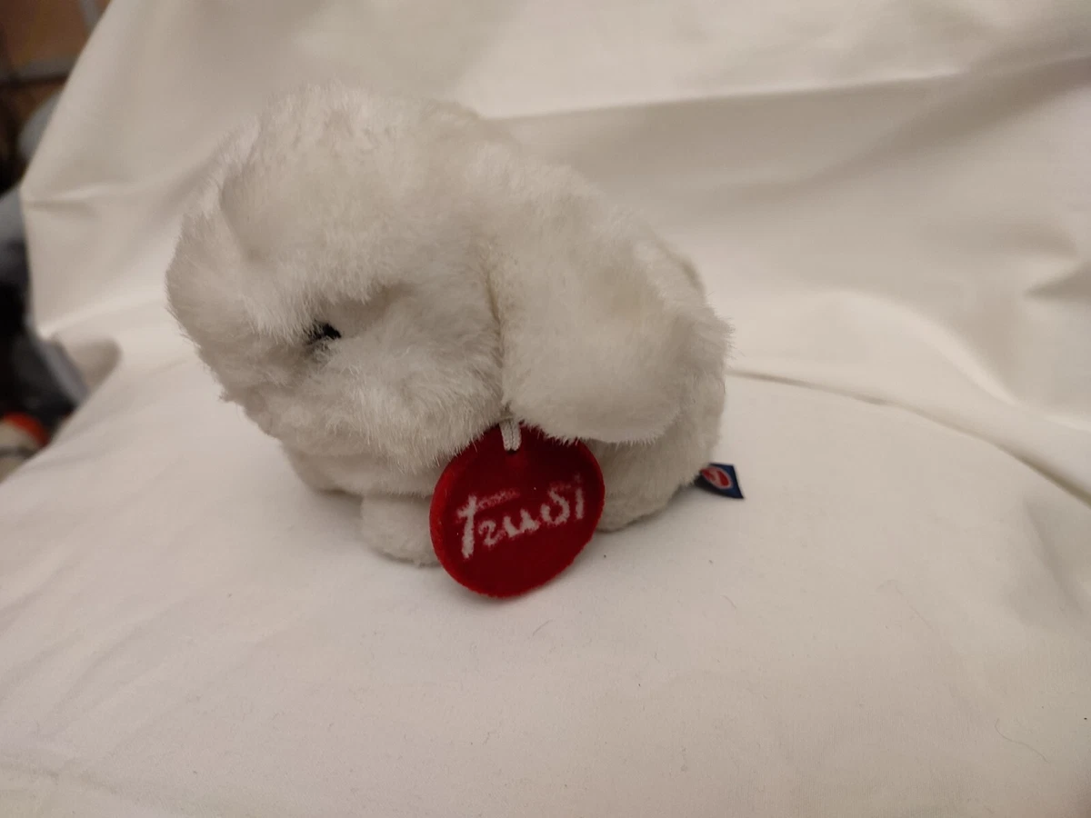 Peluche pupazzo Trudi coniglio coniglietto bianco collezione 14 cm