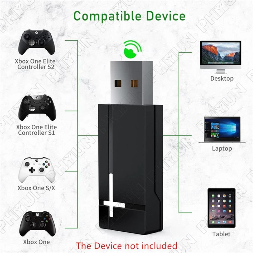Portable Wireless Receiver Transmitter for XBOX One Elite s1 s2 on PC WIN 7/8/10 - Image 3 of 4