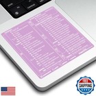 Afterplug Mac OS Keyboard Shortcuts Sticker, 50+ Shortcuts for 13-16 inch Mac