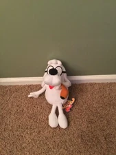 Vintage Rocky & Bullwinkle Mr Peabody Plush Toy By Stuffins