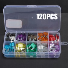 120 pc Mini Car Fuse Assortment Assorted Kit Blade Set Auto Truck Automotive US