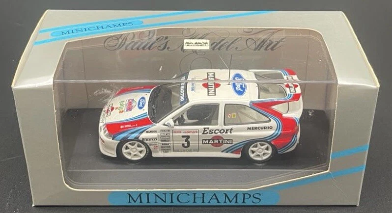Minichamps 1/43 Ford Escort Martini 1st Mille Miglia 1995 Cunico 430958203 - Image 3 of 4