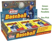 2024 Topps Heritage High Number Green Border Parallels - You Pick!