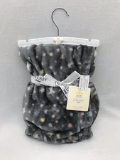 Lullaby Kids Star Baby Blanket Security Lovey Plush Luxury Gray Velvet Girls NEW