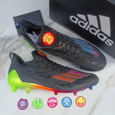 Adidas Adizero Emojis 27cm アメフト スパイク Adidas Adizero Football Cleats Big Mood Black Multicolor