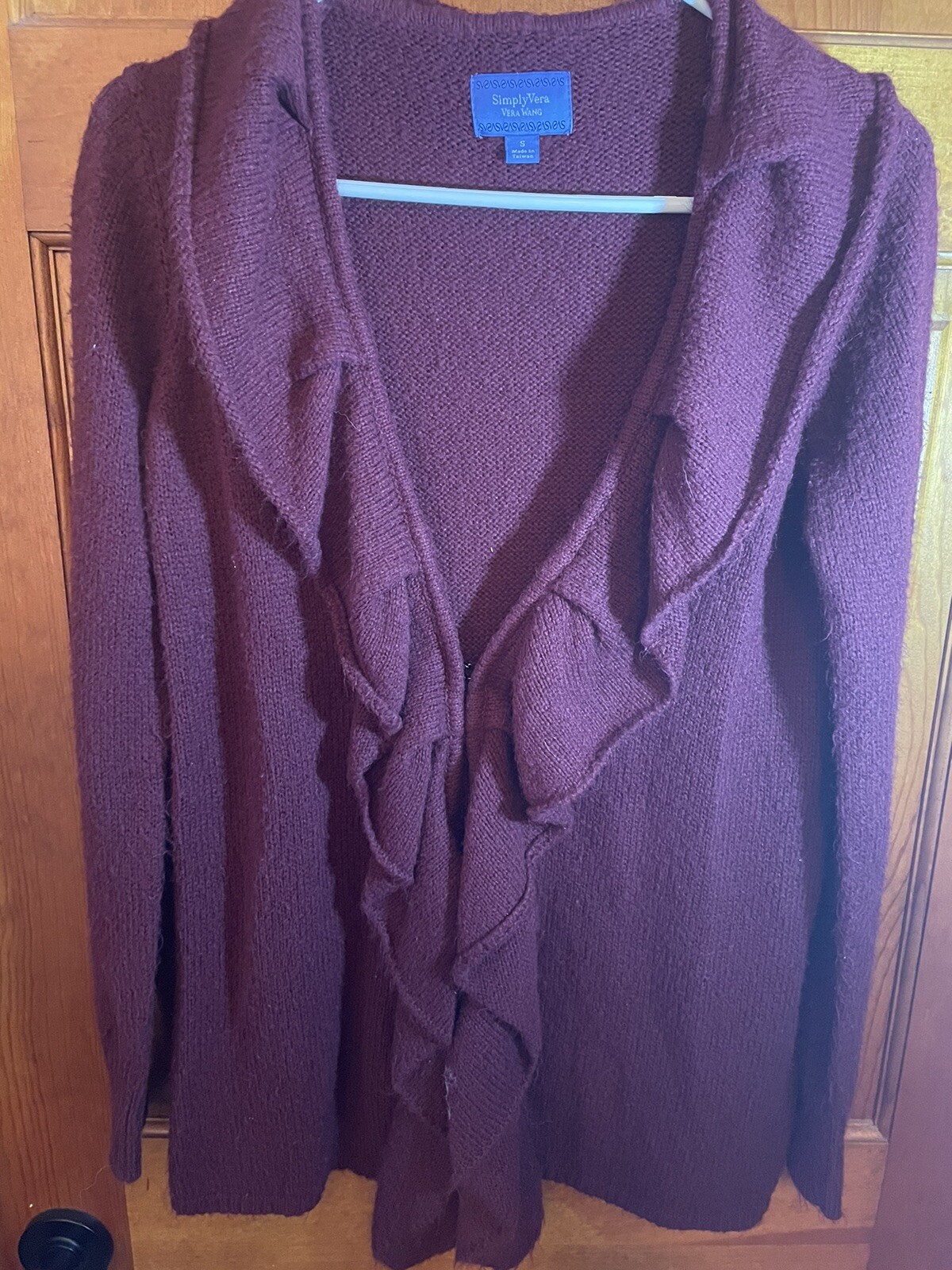 Vera Bradley ruffle front cardigan eBay